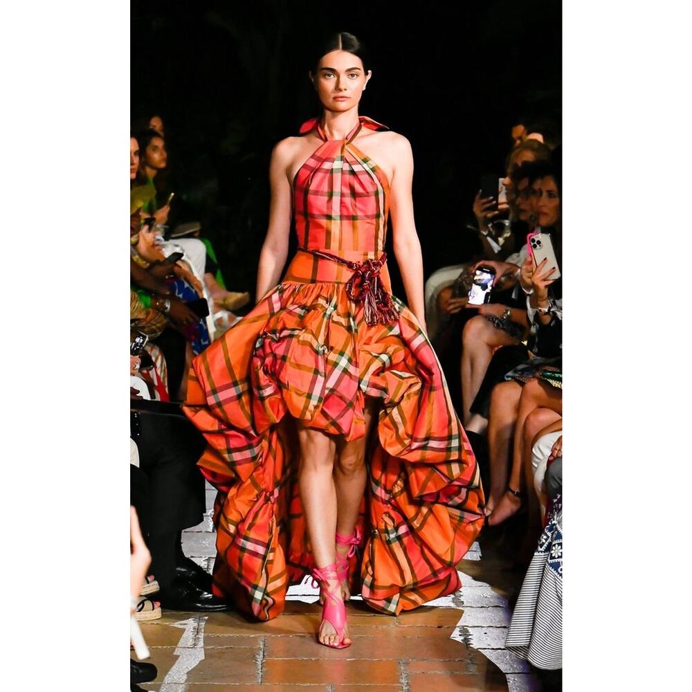 SILVIA TCHERASSI Eloina Dress Ultra Orange Large - Picture 4 of 14